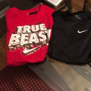 Nike and UA shirts, pants, shorts
